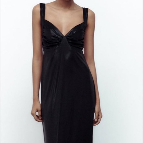 Zara Dresses & Skirts - Zara long ruched dress